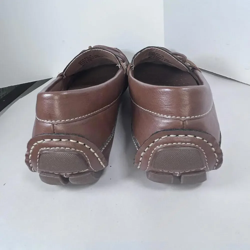 Izod Burton Brown Leather Loafer with memory foam men's‎ size 10
